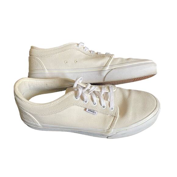 Vans Men's Marshmallow Chukka Low Pro Canvas & Suede Skater Sneakers - Size 8.5 - Picture 6 of 10